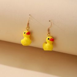 "Fashion Sweet Little Yellow Duck Long Earrings for Women, IN086
 
 Thumbnail