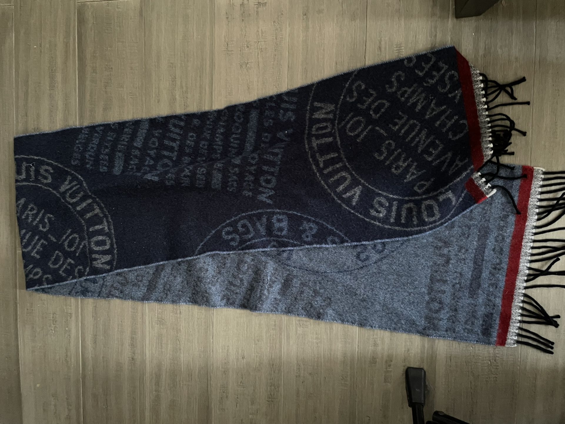 Louis Vuitton Blue Scarf