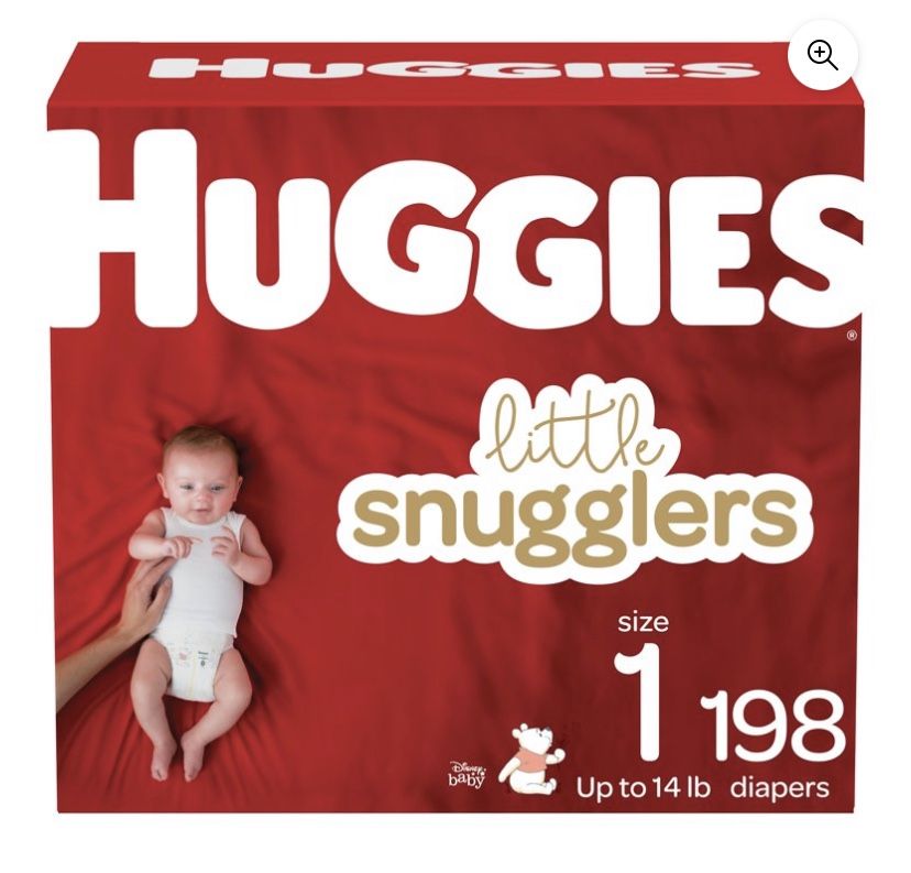 Size 1 Diapers 198 Count