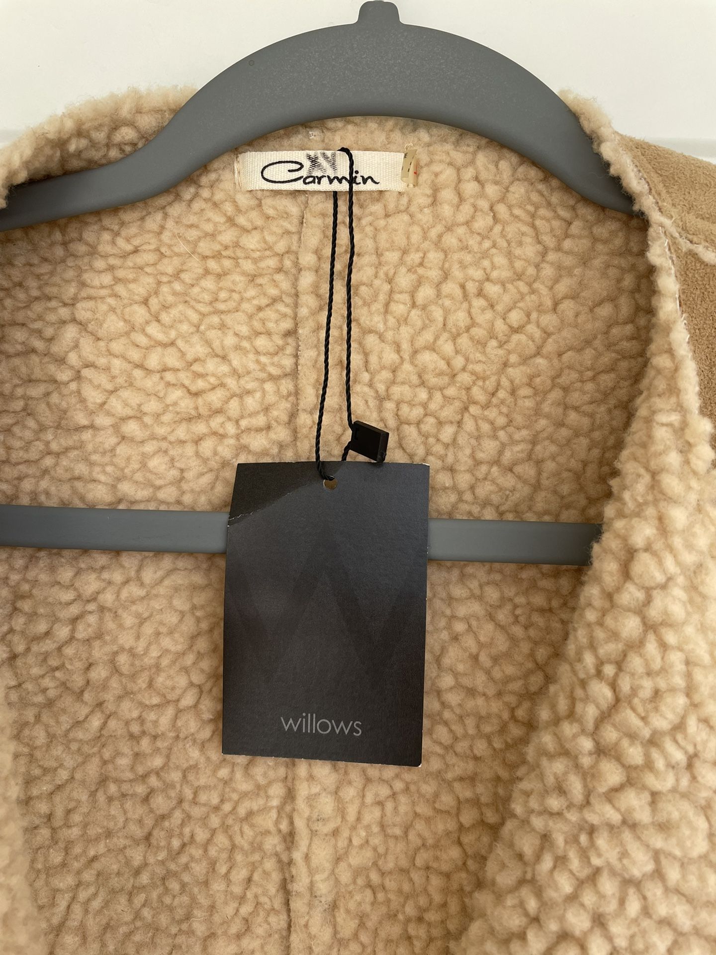 Carmin Faux Fur Faux Shearling Suede Vest