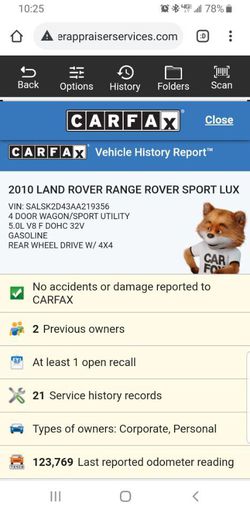 2010 Land Rover Range Rover Sport Thumbnail