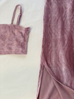 Two piece set - Pink Velvet Thumbnail