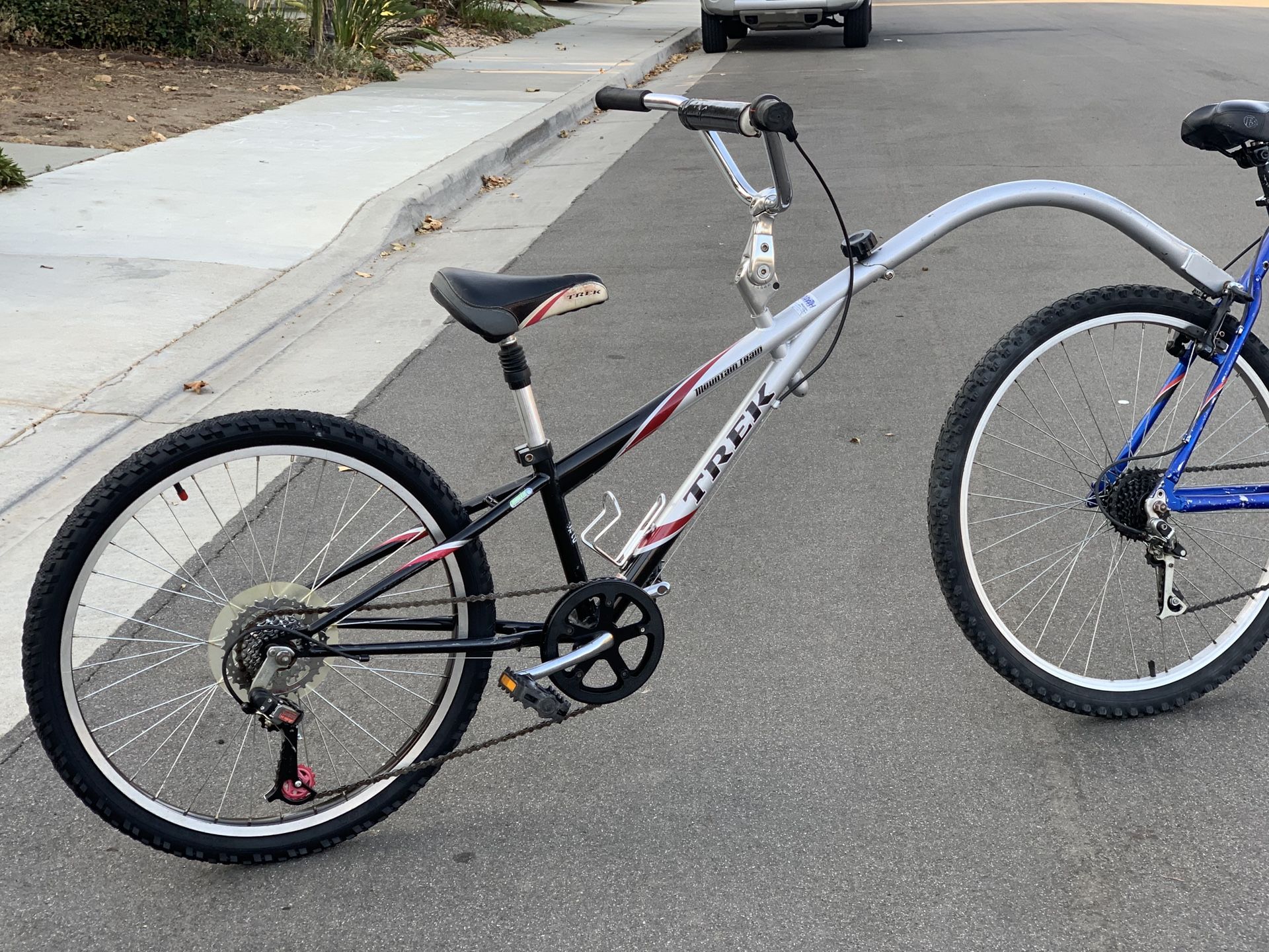 Trek Mountain train 24” 7Speed Tandem Bike attachment for Sale in Perris, CA OfferUp