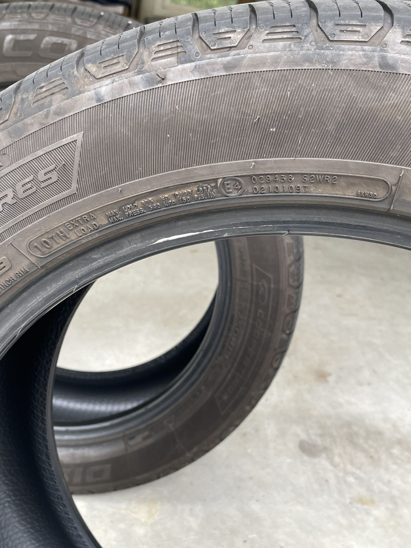 Cooper Tires SRX LE 255/50/R19