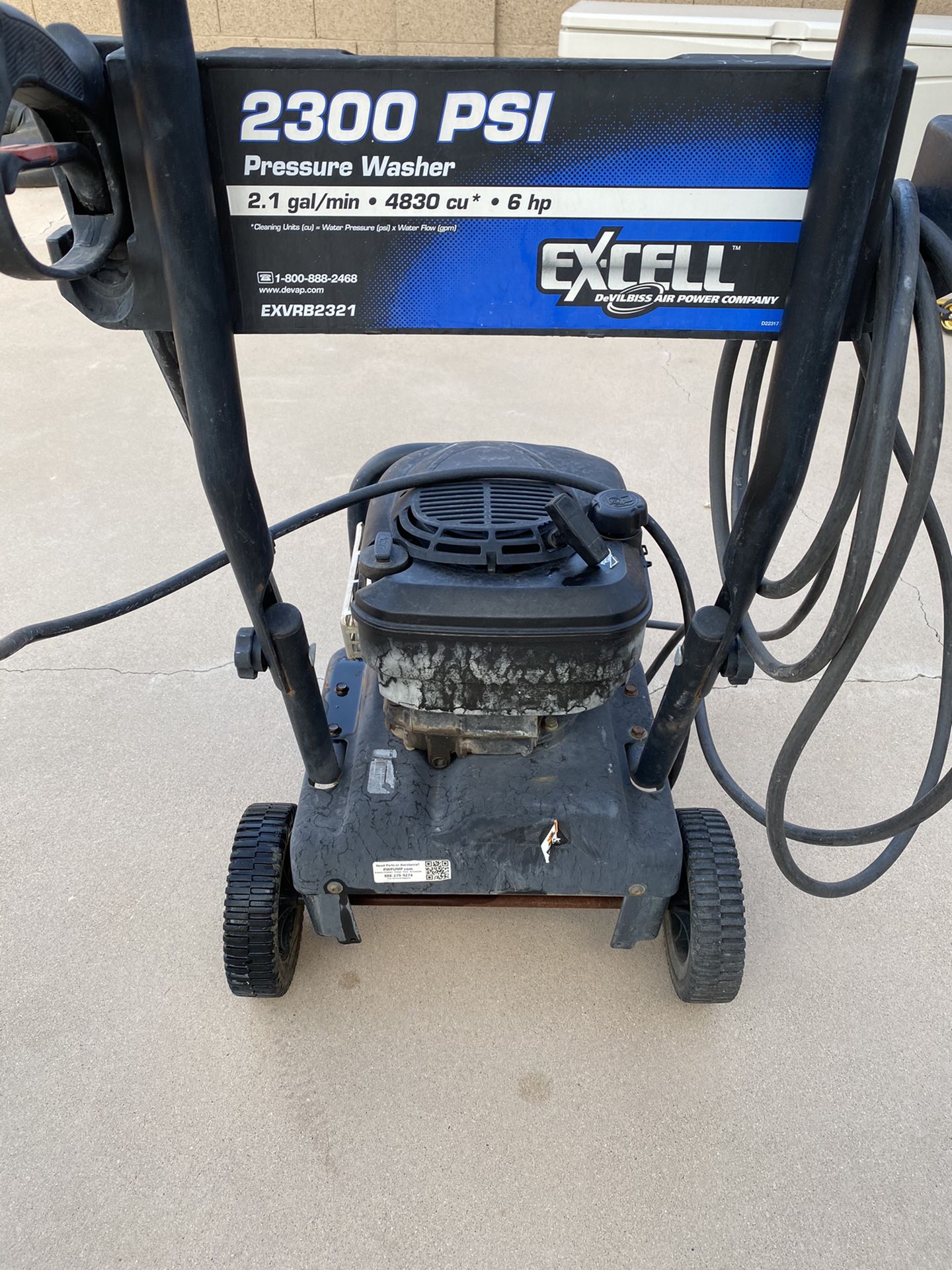 Psi Gas Pressure Washer Excell Please Read For Sale In Phoenix Az
