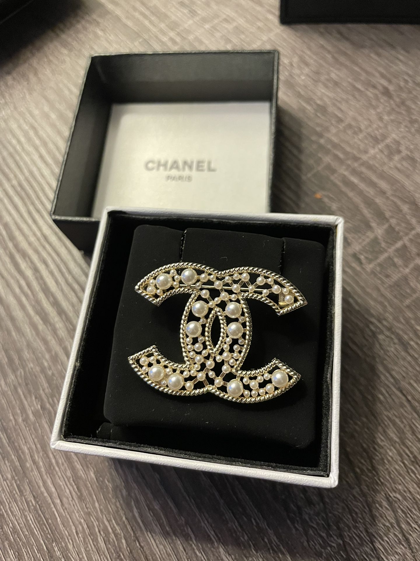 Chanel Gold Toned Vintage Brooch 