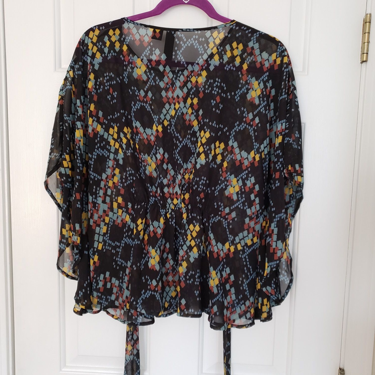 Petticoat Alley Sheer Blouse Size Meduim