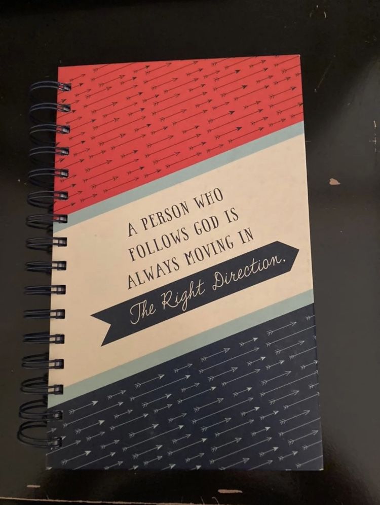 Notebook. Never written in. 