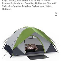 Ciays Camping Tent, Waterproof Family Tent with Removable Rainfly and Carry Bag, Lightweight Tent with Stakes for Camping, Traveling, Backpacking, Hik Thumbnail