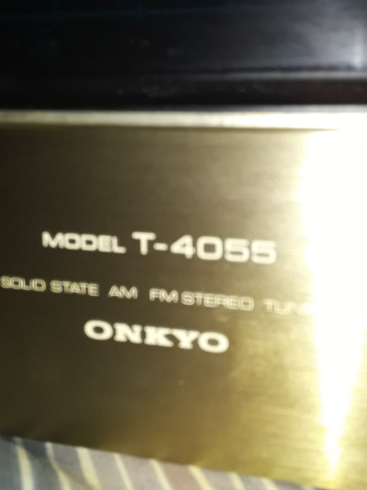 ONKYO T-4055 SOLO STATE STEREO TUNER