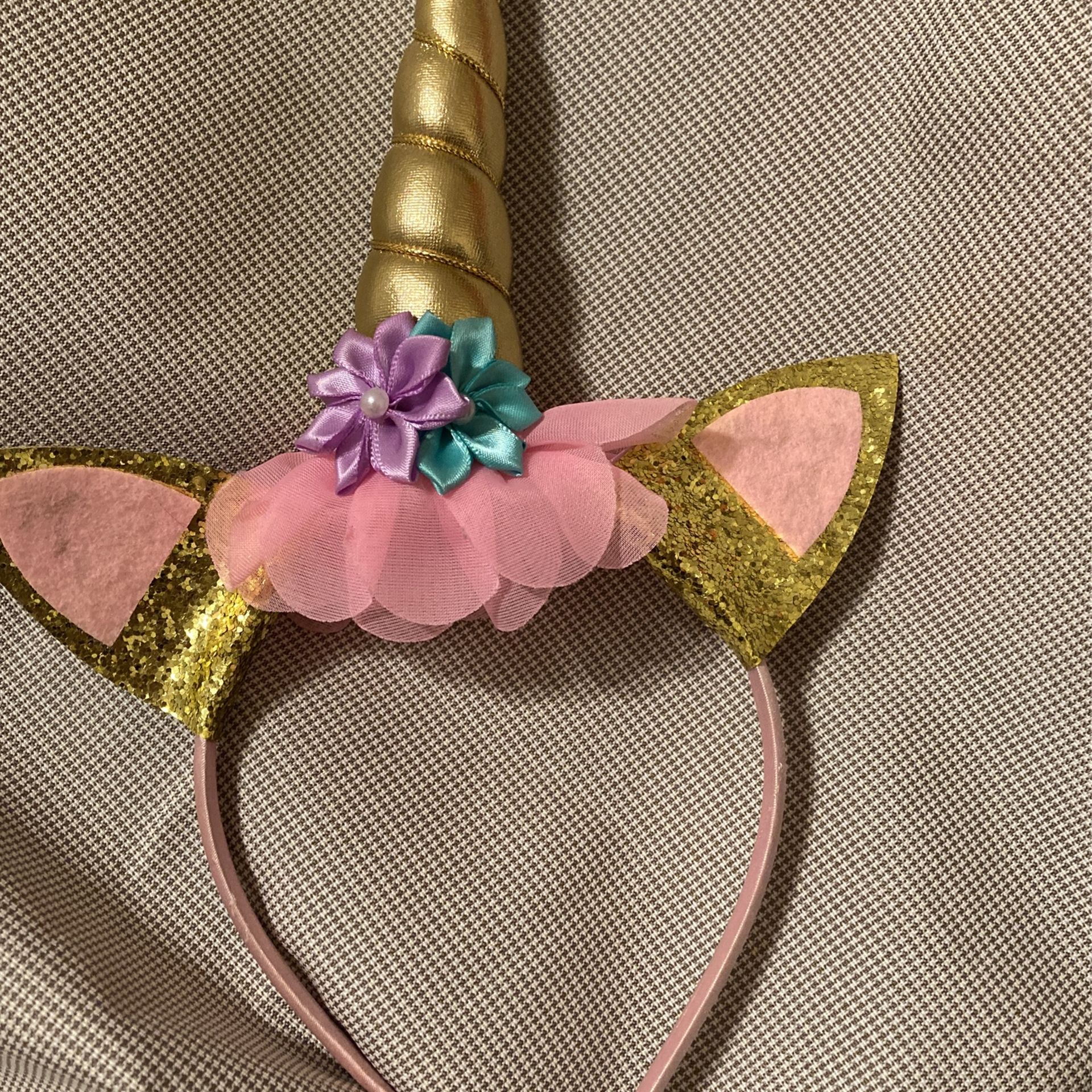 Unicorn dress Size 10 And Headband