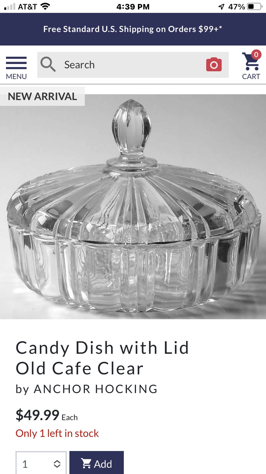 Mid-Century Candy Dish