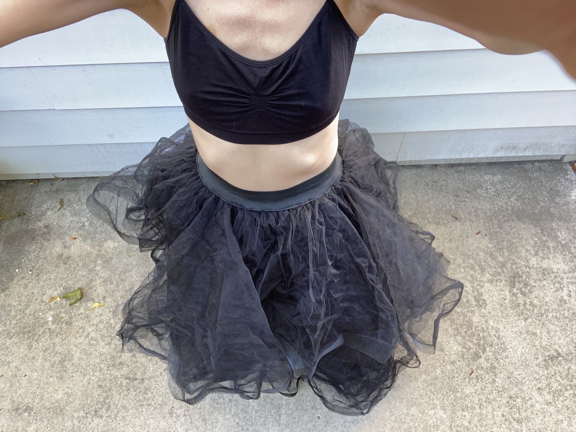 Black Puffy Wedding Skirt