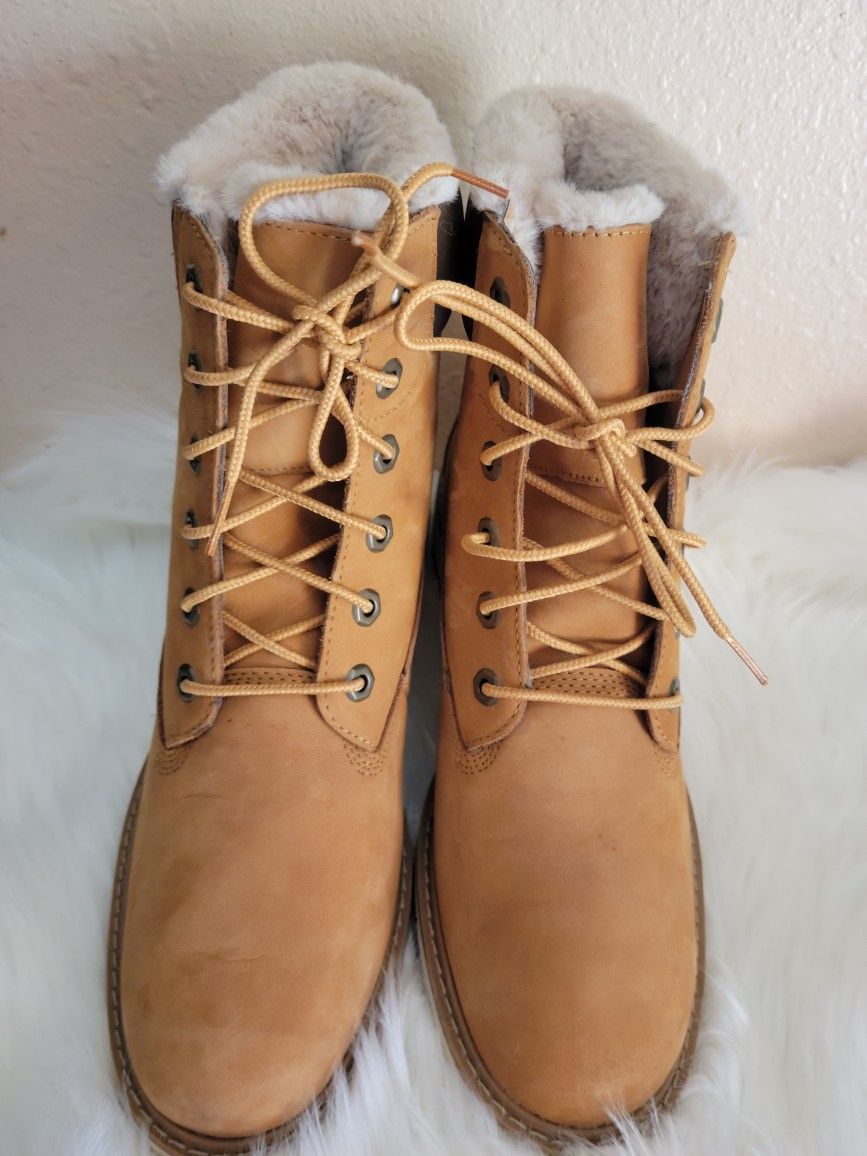 Timberland Lucia Faux Fur Lined Leather Boot 10