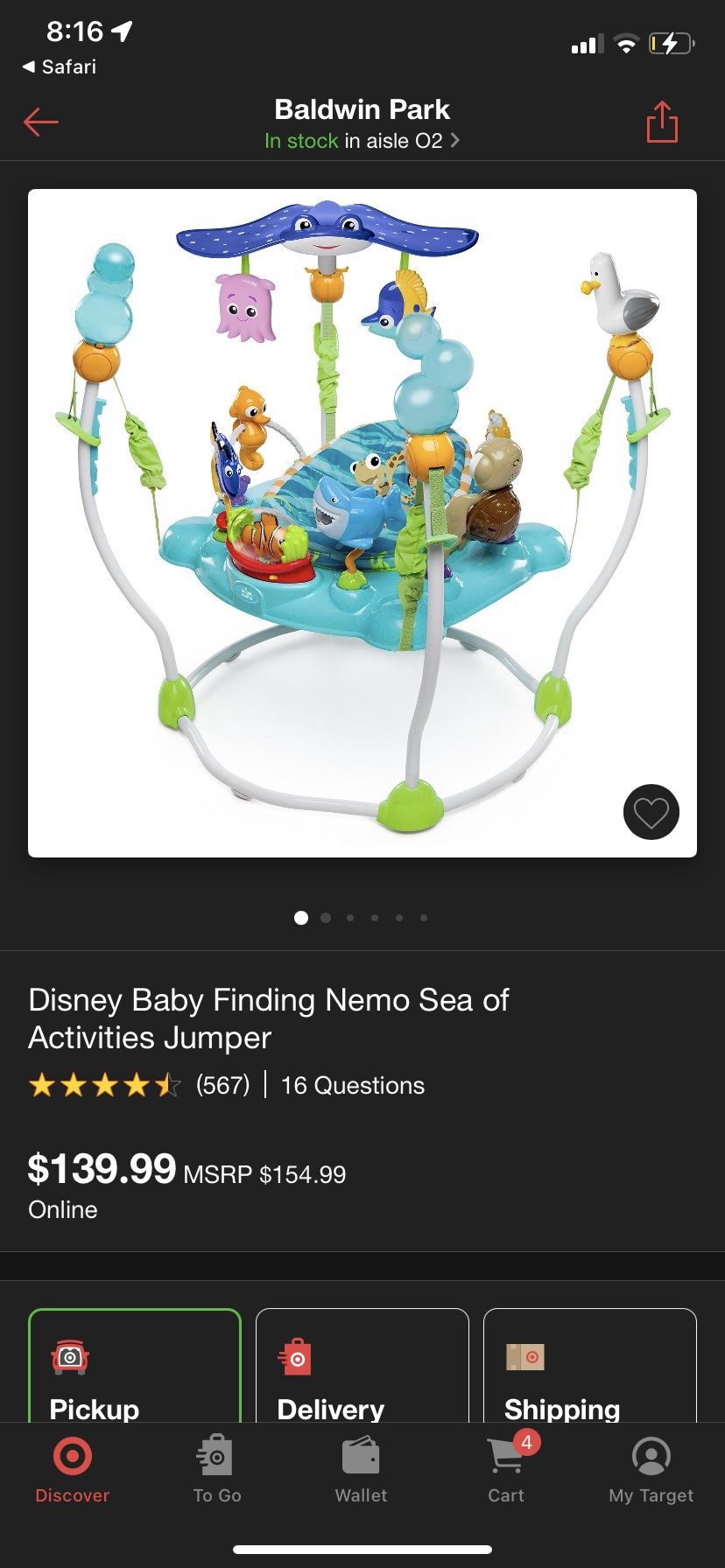 Finding Nemo Baby Jumper