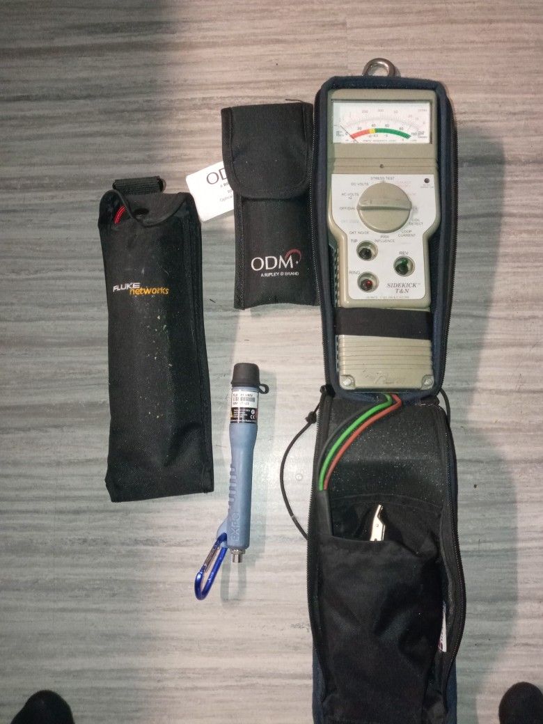 ODM RP450 Optical Power Meter....Fluke TS100 PRO....Sidekick T&N.... EXFO Visual Fault Locator 635nm Laser