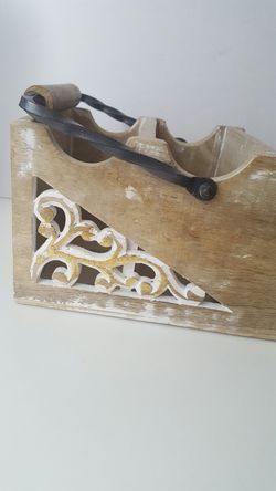 Wooden distressed letter organizer Thumbnail