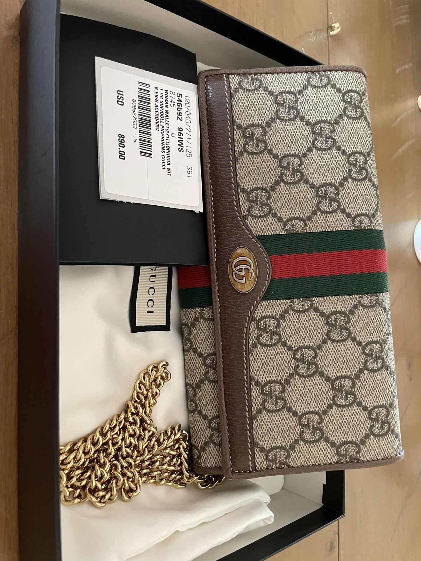 Ophidia GG chain wallet