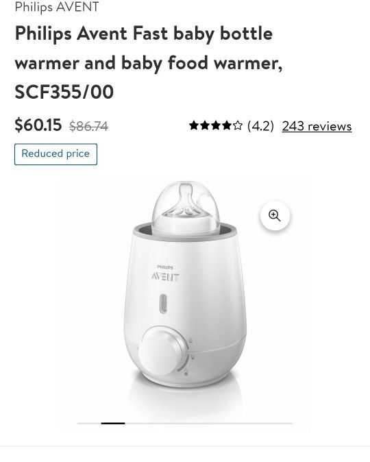 Baby Bottle Warmer New