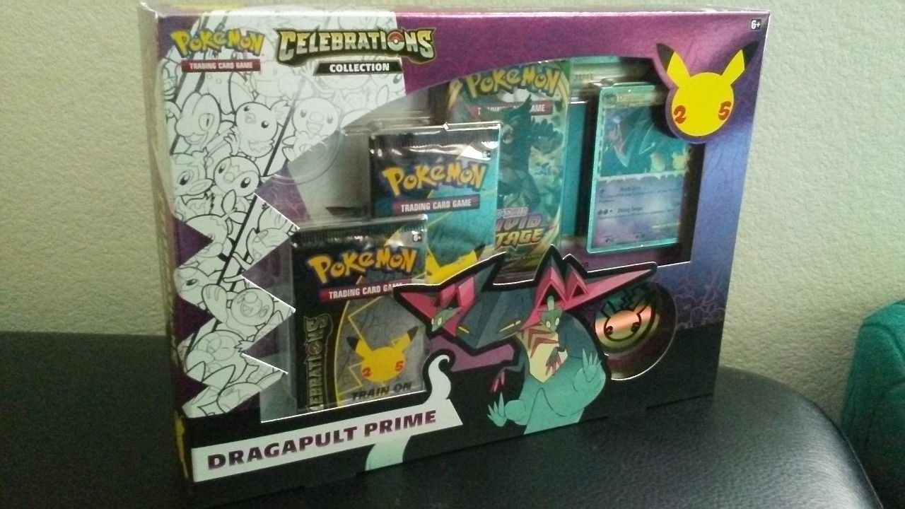 Pokemon TCG DRAGAPULT PRIME CELEBRATIONS Collection Sealed $30
