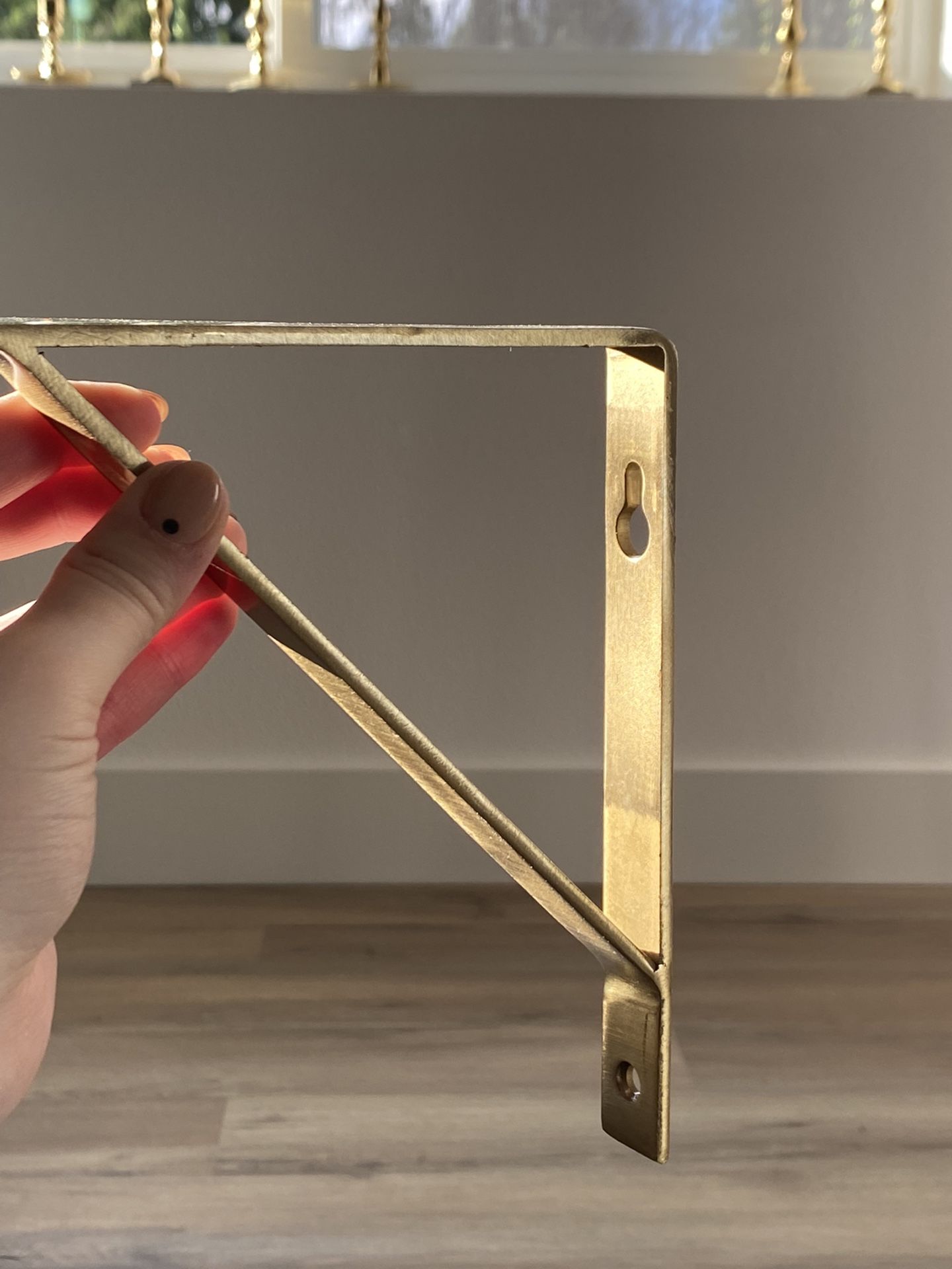 World Market Gold Metal Shelf Brackets