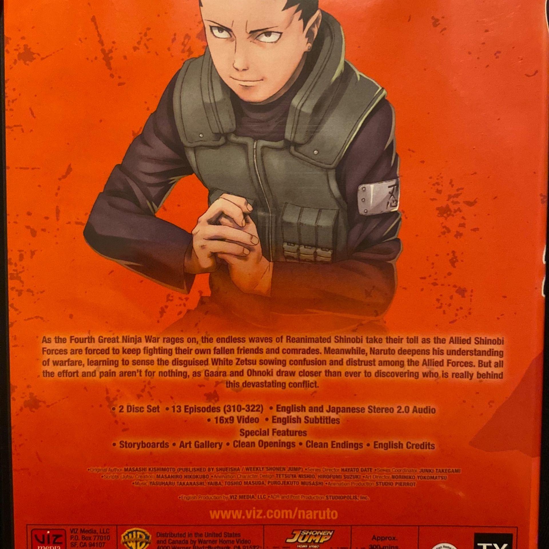 NARUTO SHIPPUDEN (24&25) 4 DISCS SET