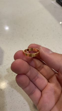 Cartier Love Wedding Band Ring 18K Yellow Gold Thumbnail