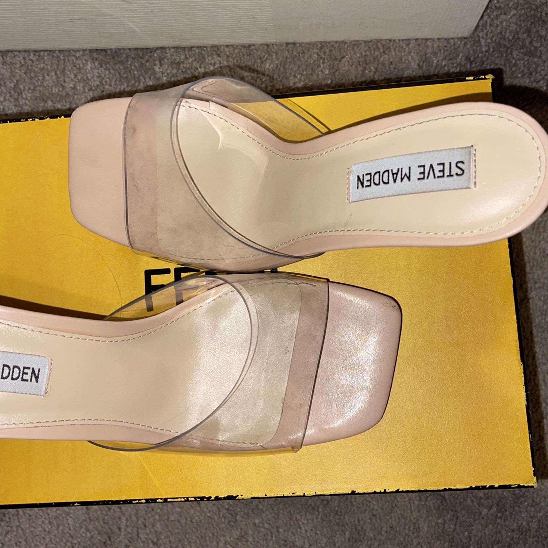 Clear Steve Maden Heels