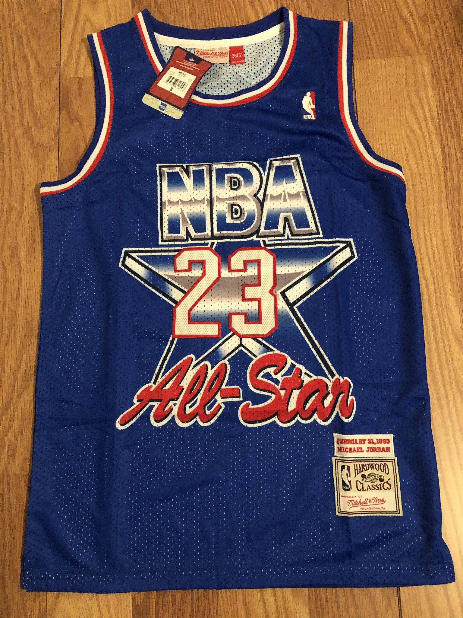 Michael Jordan Chicago Bulls Men’s Blue 1993 All-Star Game Jersey SMALL MEDIUM LARGE XLARGE 2XL