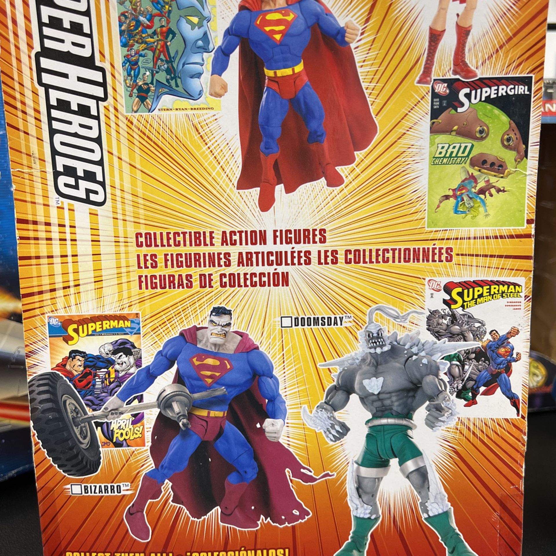DC Superman Action Figure With Comic