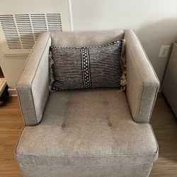 Gray Armchair / Sofa Chair Thumbnail