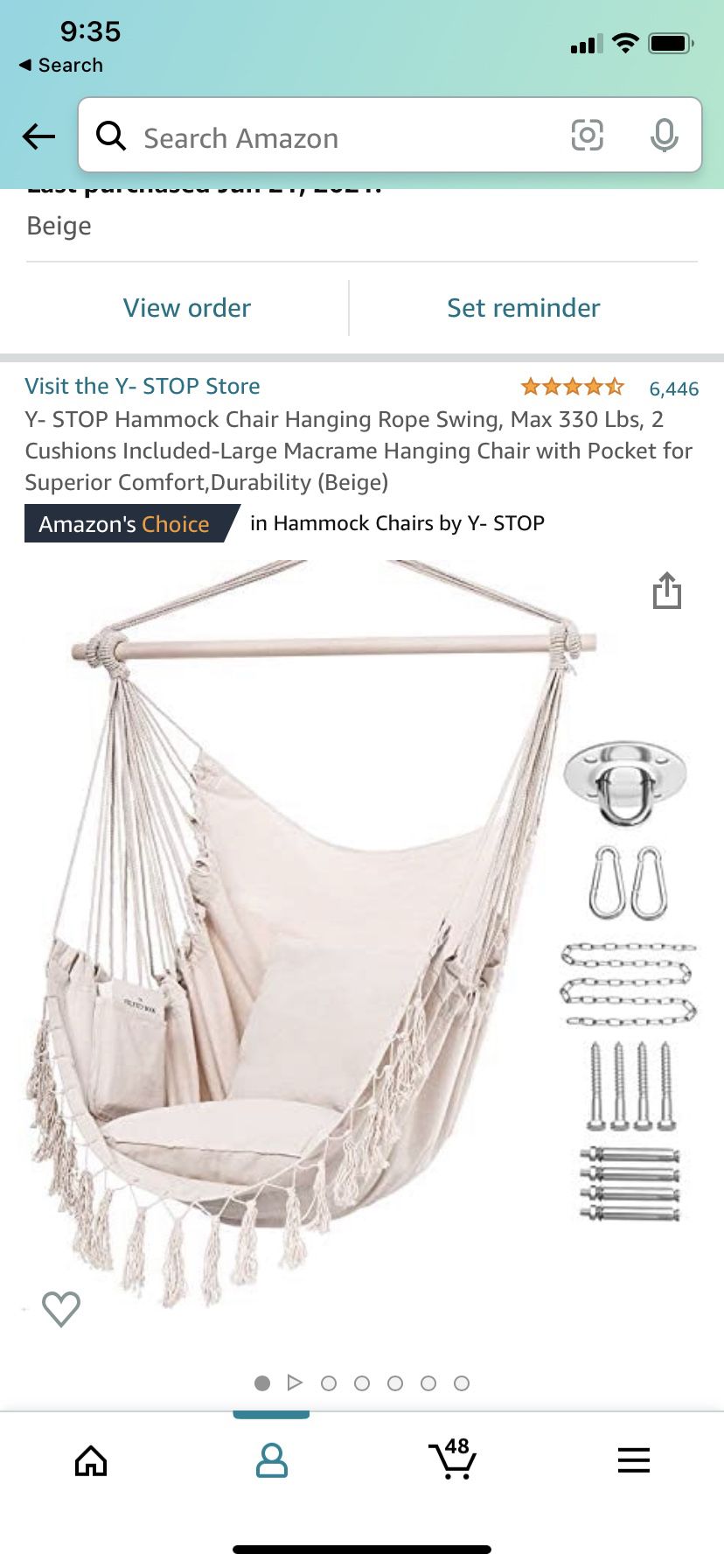 Brand New Hanging Hammock Chair - Never Opened