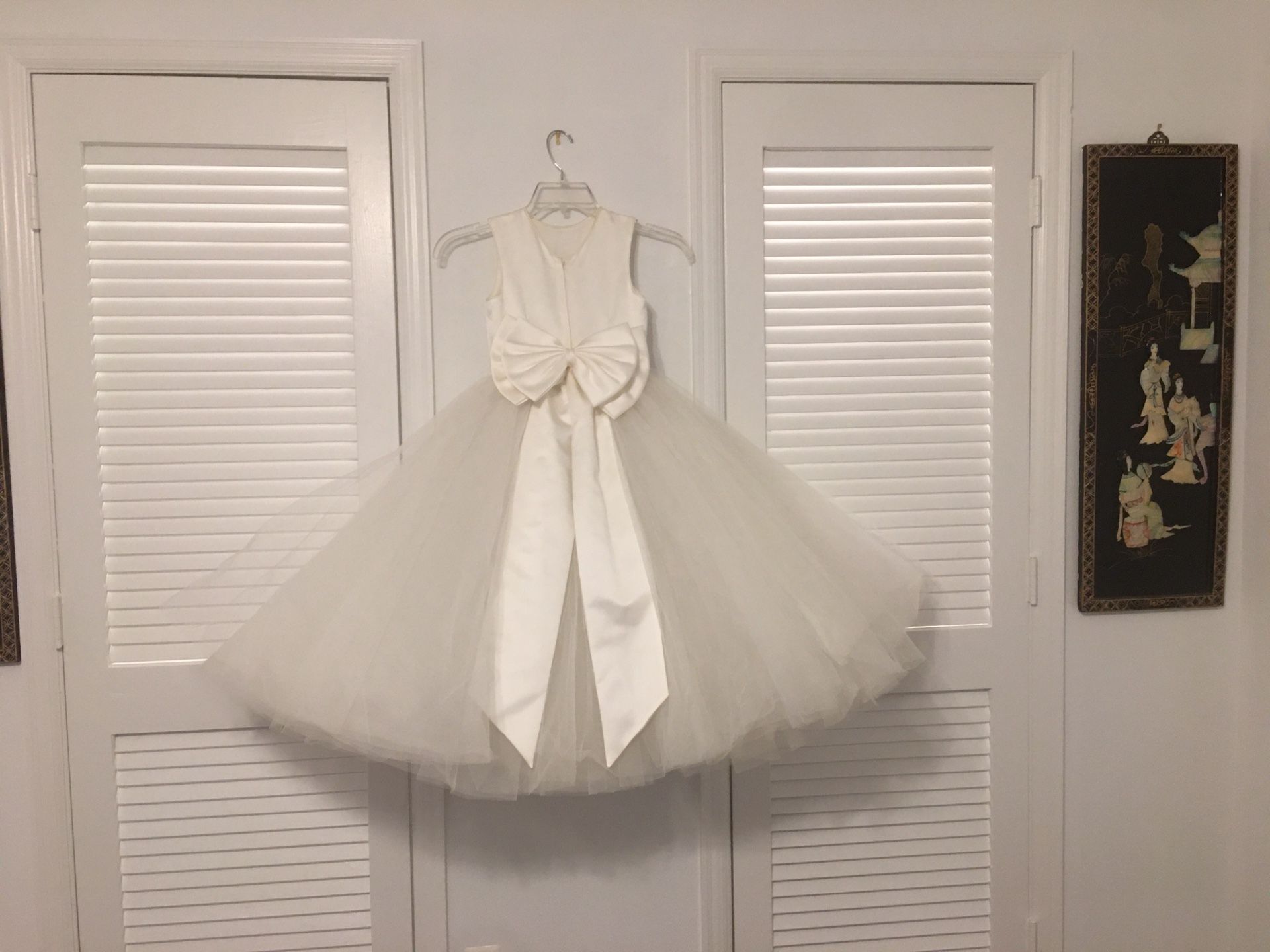 Bridal Suite (Wedding Dress and Flower girl dress with shoes and corset_
