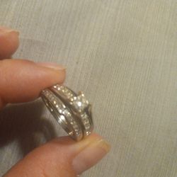 Wedding Ring  Princess Cut . Thumbnail