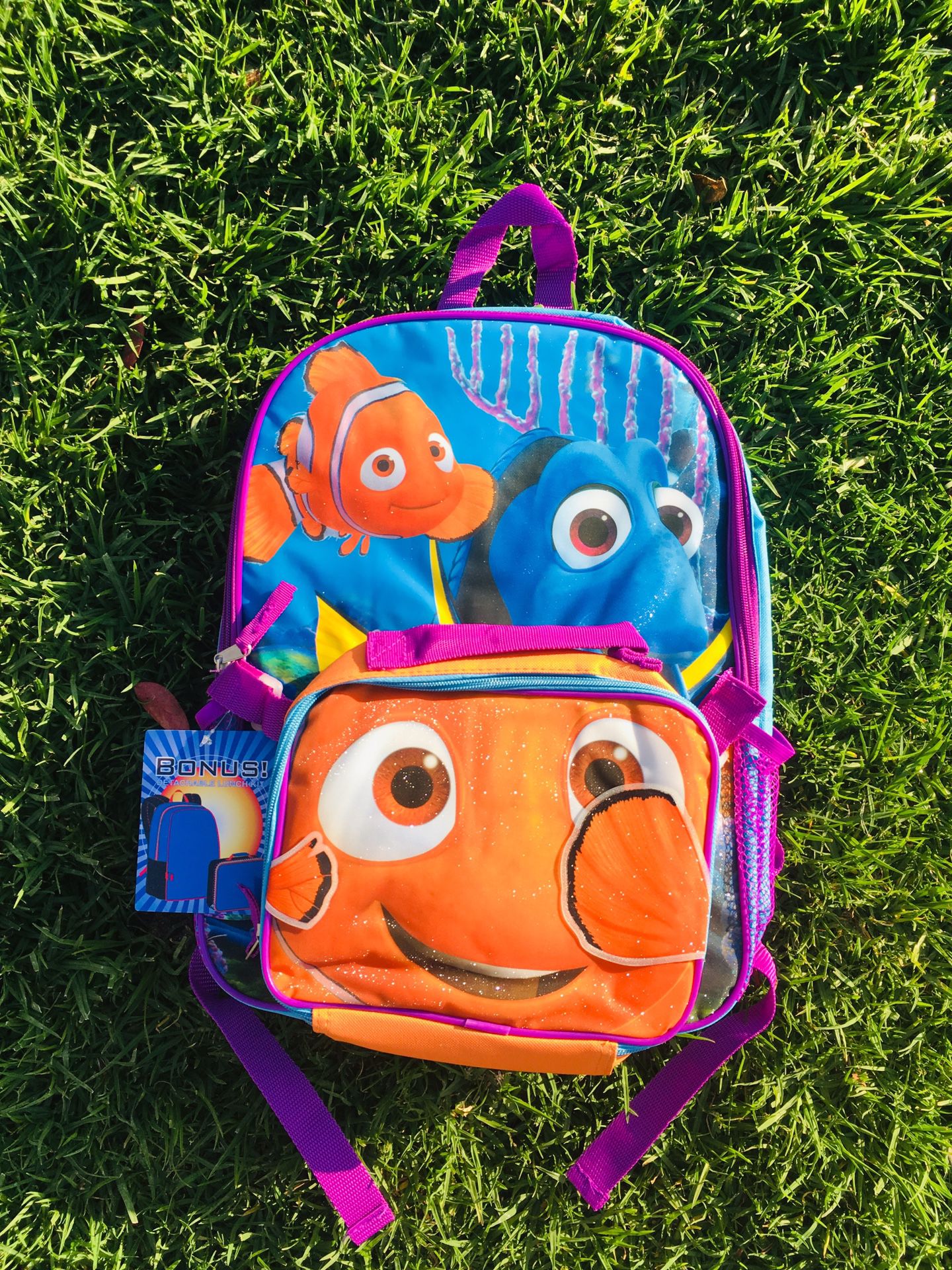 Finding Nemo backpack & lunch bag
