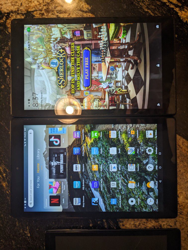 Three Tablet (s) - Amazon Fire and Lenovo