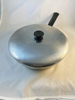 Vintage Duncan Hines 3-Ply 18-8 Stainless Steel 10" Skillet Fry Pan with Lid Thumbnail