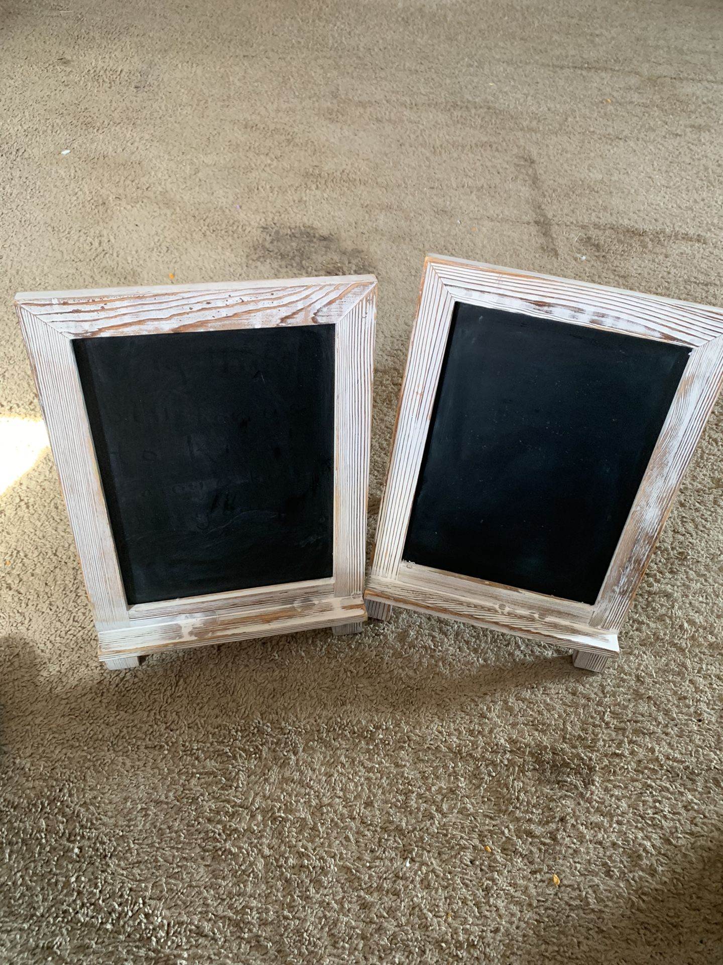 2 Chalkboard easels