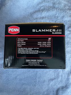 Penn 5500 Slammer 3 New In Box Thumbnail