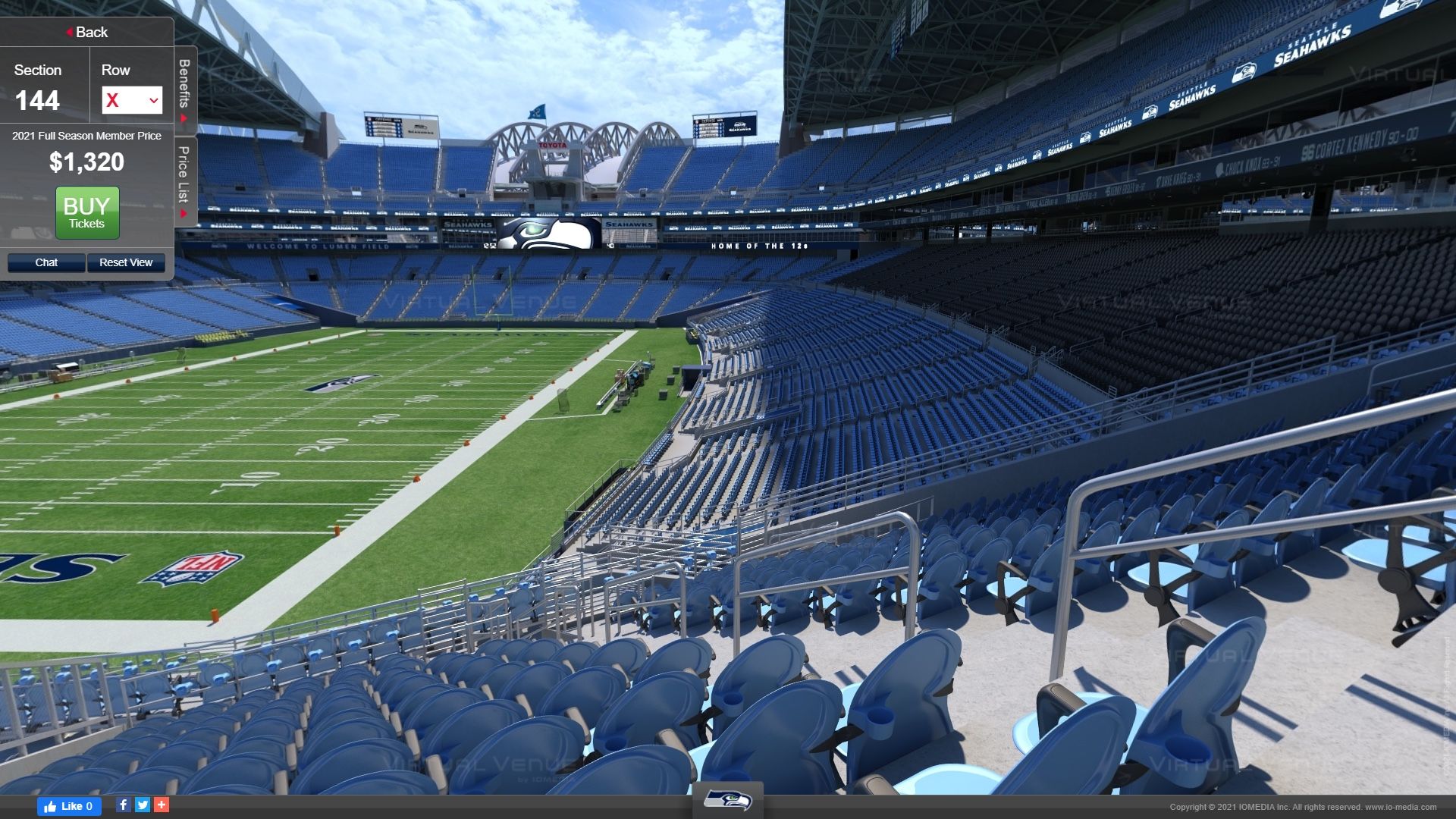 Jaguars VS Seahawks Tickets! Lower Level - Great aisle Seats 1&2! - $80