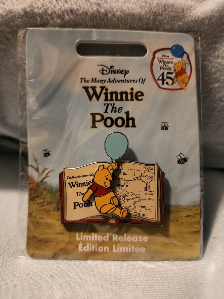 Disney Pin Winnie The Pooh 45th Anniversary, Limited Release