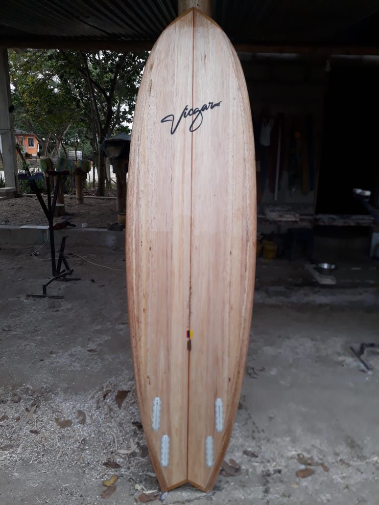 Vicgar Balsa Surfboard 6,6 Quad