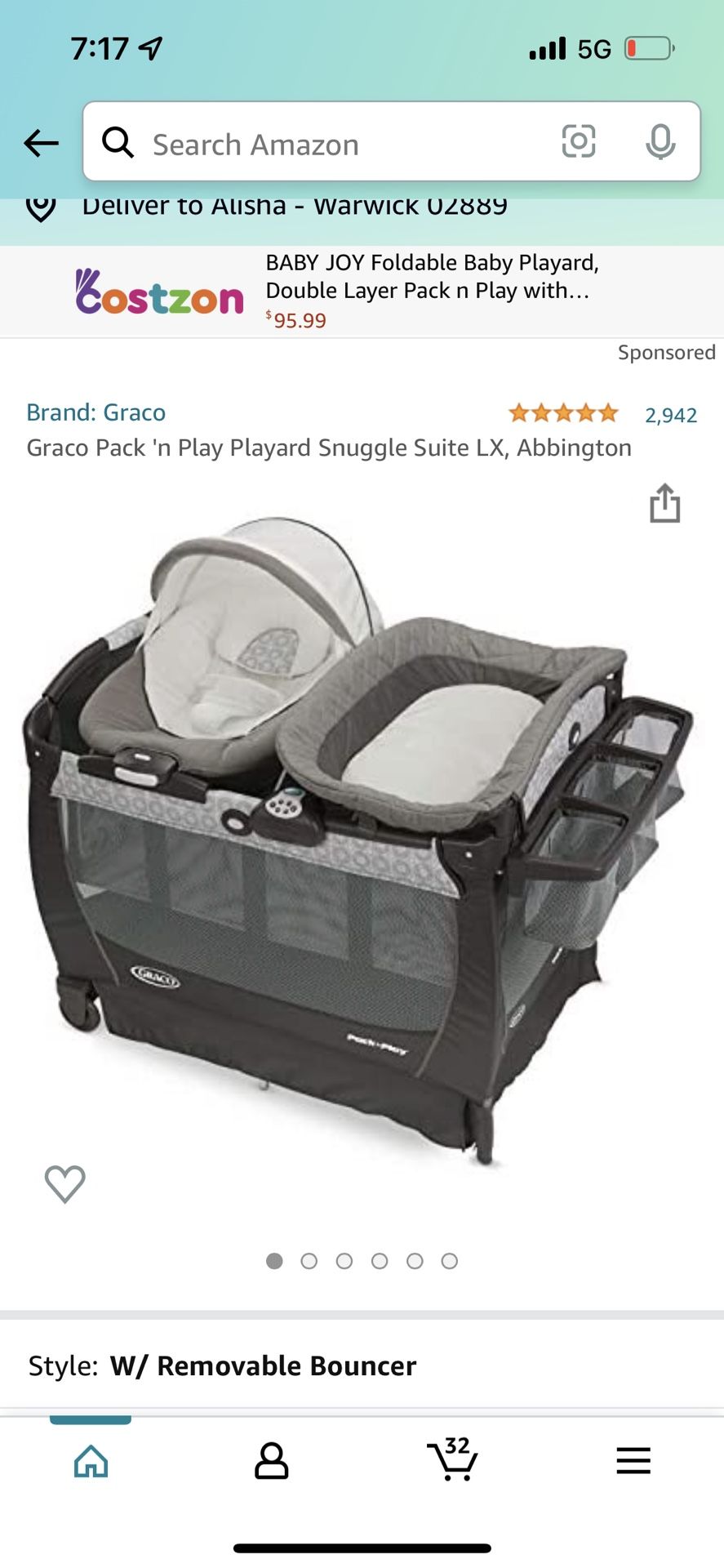 Graco Pack and Play Snuggle Suite Lx Abbington