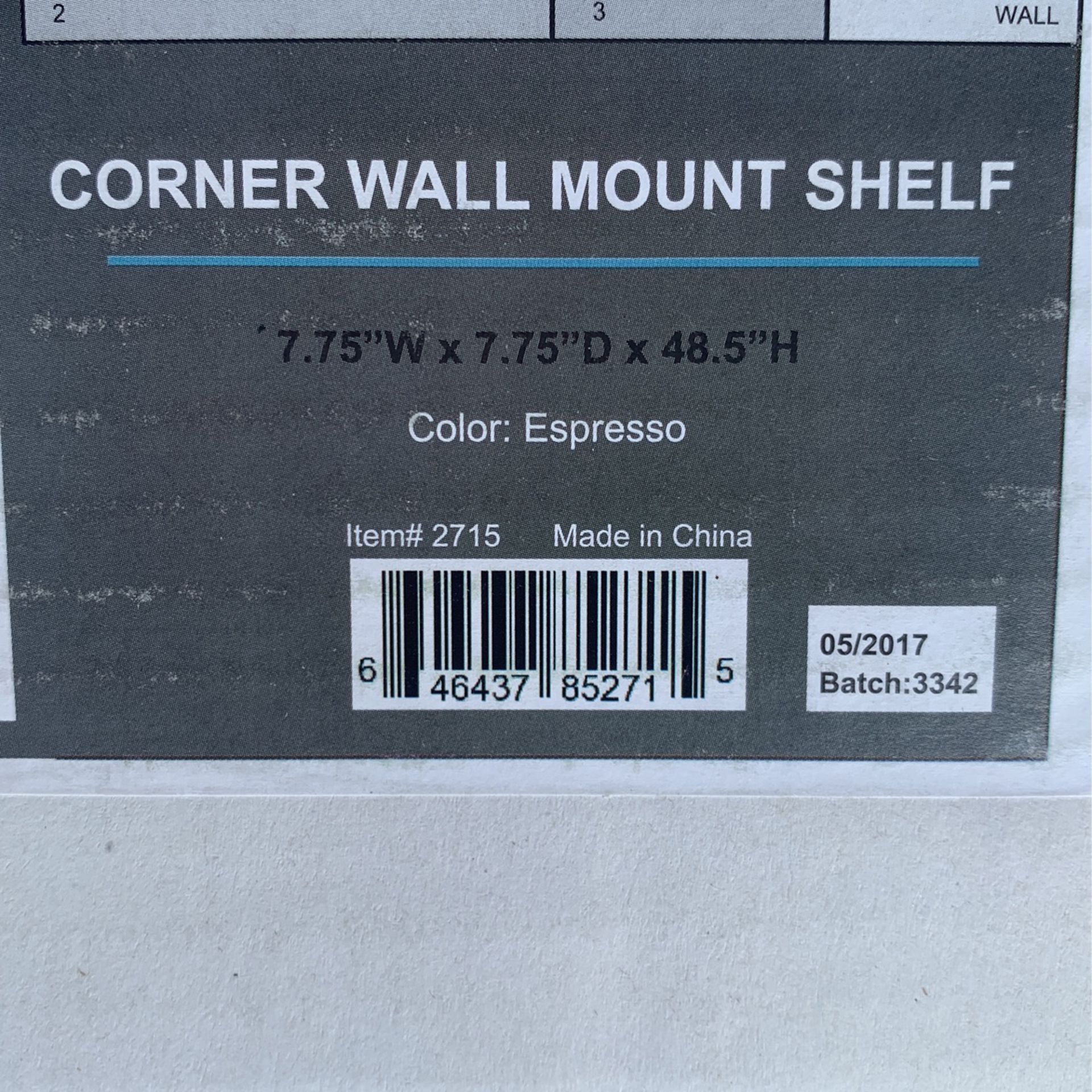 Corner Wall Mount Shelf 