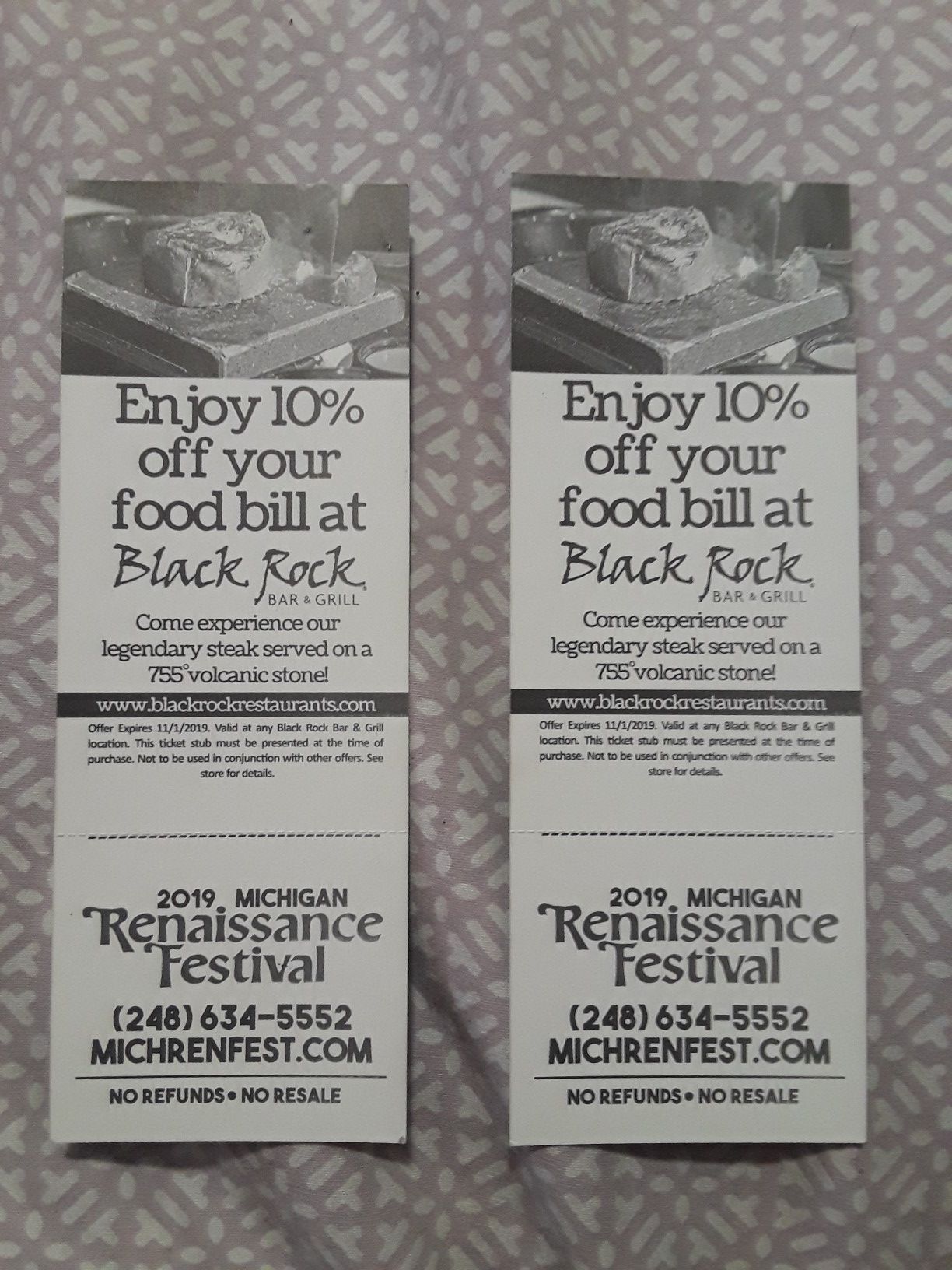 Festival tickets