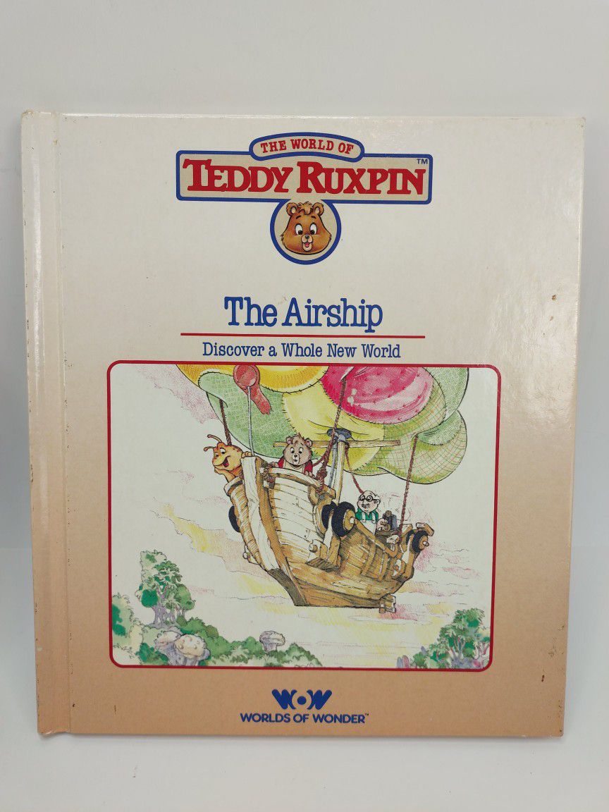 Vintage Teddy Ruxpin 3 Book Lot One More Spot, The Airship, Teddy Ruxpins Bday