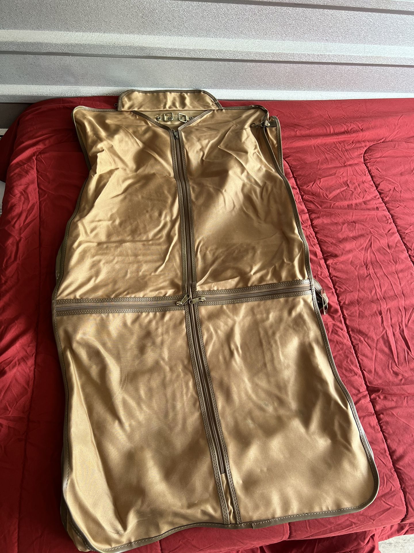 Garment Bag And Suitcase