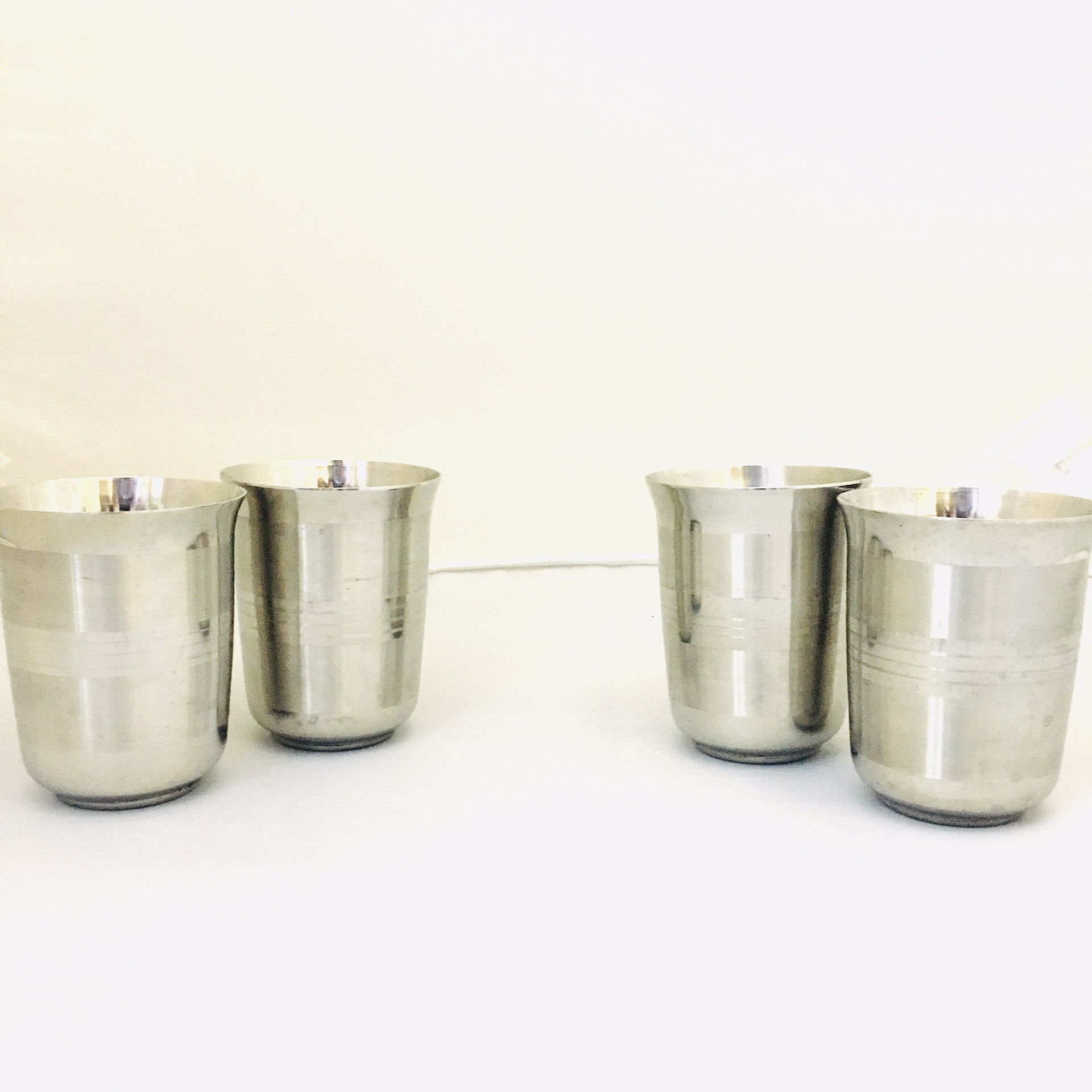 Stainless steel drinking glasses & straws 8