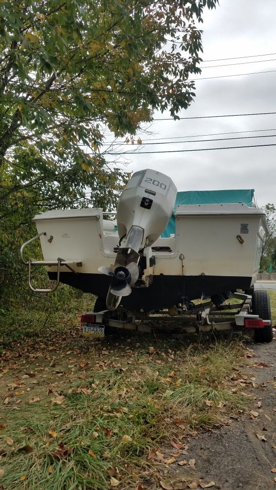 97 aquasport outboard motor 200 horsepower Evinrude