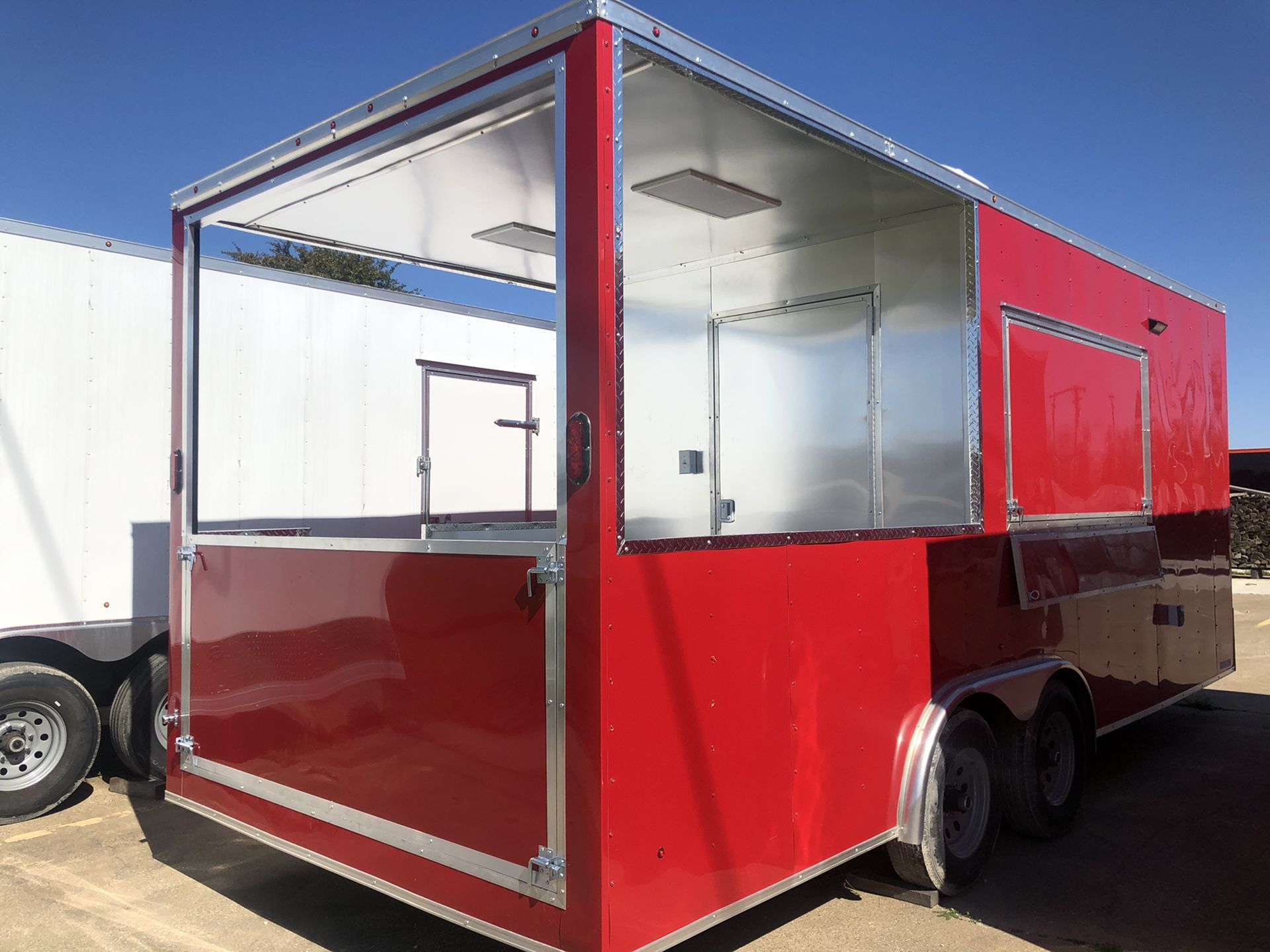 Bbq porch concession trailer w open porch 8.5x20